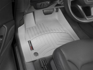 Audi Q7 FloorLiner - Front - WeatherTech - DigitalFit - Grey - `17-`27