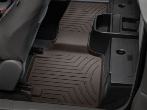 Toyota Tacoma Floor Mat Set - Rear - WeatherTech - FloorLiner HP - Cocoa - `18-`27