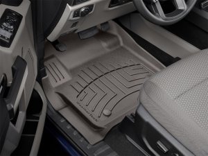 Ford F-250 SuperCab Floor Liner - Front - WeatherTech - FloorLiner HP - Cocoa - `17-`27