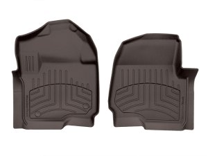 Ford F-350 SuperCab Floor Liner - Front - WeatherTech - FloorLiner HP - Cocoa - `17-`27