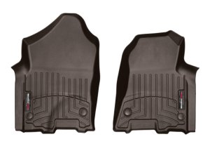 Dodge Ram Floor Mat Set - Front - WeatherTech - FloorLiner DigitalFit - Cocoa - `19-`27