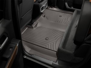 Chevrolet Silverado 1500 Crew Cab FloorLiner - Rear - WeatherTech - DigitalFit - Cocoa - `19-`27