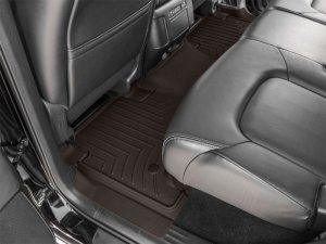 Infiniti QX80 Floor Mat Set - Rear - WeatherTech - FloorLiner HP - Cocoa - `19-`24