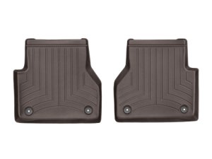 Audi A6 Floor Mats - Rear - WeatherTech - FloorLiner™ DigitalFit® - Cocoa - `19-`27