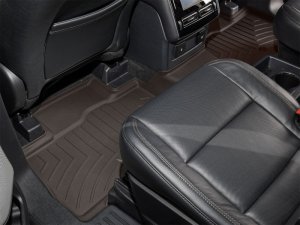 Lincoln Aviator Floor Mat Set - Rear - WeatherTech - FloorLiner HP - Cocoa - `20-`26