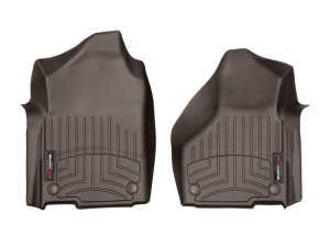 Dodge RAM 3500 FloorLiner - Front - WeatherTech - DigitalFit - Cocoa - `19-`27