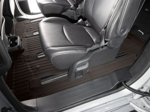 Toyota Sienna Floor Mat Set - Rear - WeatherTech - FloorLiner HP - Cocoa - `21-`26