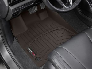 Acura MDX FloorLiner - Front - WeatherTech - DigitalFit - Cocoa - `22-`27