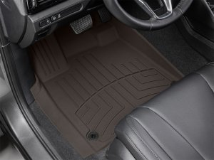 Acura MDX Floor Mat Set - Front - WeatherTech - FloorLiner HP - Cocoa - `22-`25