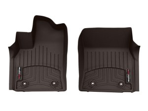 Toyota Tundra Double Cab FloorLiner - Front - WeatherTech - DigitalFit - Cocoa - `22-`27