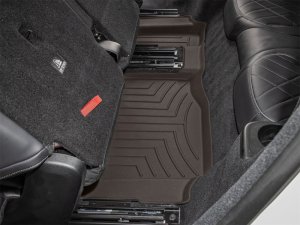 Mercedes-Benz EQS SUV Floor Mat Set - Rear - WeatherTech - FloorLiner HP - Cocoa - `23-`25
