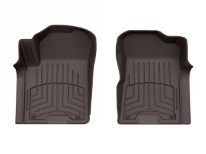 Nissan Armada Floor Mat Set - Front - WeatherTech - FloorLiner HP - Cocoa - `19-`24