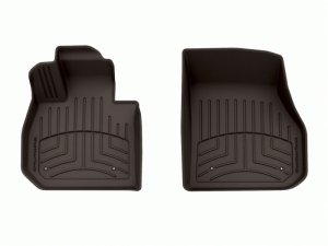 BMW X1 Floor Mat Set - Front - WeatherTech - FloorLiner HP - Cocoa - `24-`27