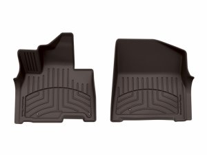 Hyundai Carnival Hybrid Floor Mat Set - Front - WeatherTech - FloorLiner HP - Cocoa - `25-`26
