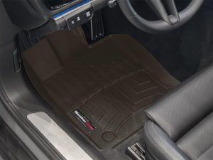 Porsche Panamera FloorLiner - Front - WeatherTech - DigitalFit - Cocoa - `24-`26