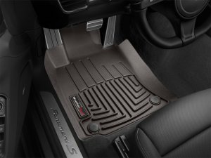 Porsche Panamera FloorLiner - Front - WeatherTech - DigitalFit - Cocoa - `10-`14