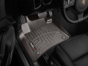 Porsche Cayenne FloorLiner - Front - WeatherTech - DigitalFit - Cocoa - `11-`15