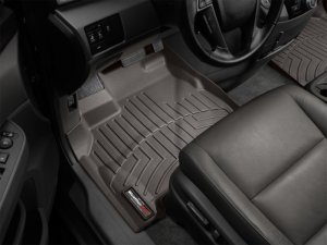 Honda Odyssey FloorLiner - Front - WeatherTech - DigitalFit - Cocoa - `11-`16