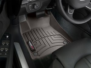 Audi A8 Floor Mat - Front - WeatherTech - DigitalFit - Cocoa - `11-`27