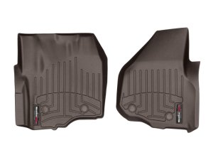 Ford F-250 Floor Mats - Front - WeatherTech - DigitalFit - Cocoa - `12-`16