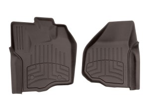 Ford F-550 Floor Mat - Front - WeatherTech - FloorLiner HP - Cocoa - `12-`27