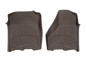 Dodge Ram 1500 Extended Cab Floor Mat Set - Front - WeatherTech - FloorLiner HP - Cocoa - `12-`18