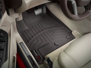Cadillac SRX FloorLiner - Front - WeatherTech - DigitalFit - Cocoa - `10-`27
