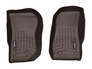 Jeep Wrangler FloorLiner - Front - WeatherTech - DigitalFit - Cocoa - `14-`16