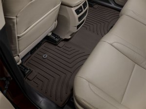 Acura MDX Floor Mat Set - Rear - WeatherTech - FloorLiner HP - Cocoa - `14-`23