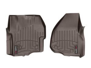 Ford F-350 FloorLiner - Front - WeatherTech - DigitalFit - Cocoa - `14-`15
