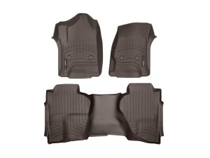 Chevrolet Silverado FloorLiner - Front + Rear - WeatherTech - DigitalFit - Cocoa - `14-`27