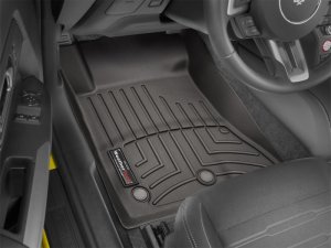Ford Mustang FloorLiner - Front - WeatherTech - DigitalFit - Cocoa - `15-`27