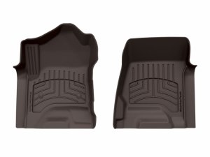 Chevrolet Silverado Floor Mats - Front - WeatherTech - FloorLiner HP - Cocoa - `15-`19
