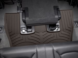 Audi Q7 Floor Mat Set - Rear - WeatherTech - FloorLiner HP - Cocoa - `17-`25
