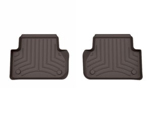 Audi A4 Floor Mats - Rear - WeatherTech - FloorLiner HP - Cocoa - `17-`24