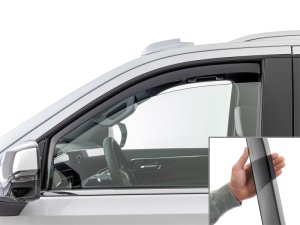 Cadillac Escalade Wind Deflector - Front - WeatherTech - Dark Tint - `21-`26 Cadillac Escalade Wind Deflector - Front - WeatherTech - Dark Tint - `21-`26