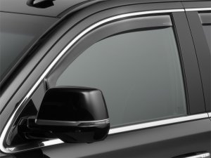 Cadillac Escalade ESV Wind Deflectors - Front - WeatherTech - Dark Tint - `15-`20 Cadillac Escalade ESV Wind Deflectors - Front - WeatherTech - Dark Tint - `15-`20