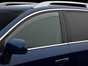 Ford Ranger Window Deflectors - Front - WeatherTech - Low Profile - Dark Tint - `19-`23 Ford Ranger Window Deflectors - Front - WeatherTech - Low Profile - Dark Tint - `19-`23