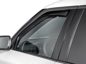 Ford Explorer Wind Deflectors - Front - WeatherTech - Side Window Deflector - Dark Smoke - `20-`25 Ford Explorer Wind Deflectors - Front - WeatherTech - Side Window Deflector - Dark Smoke - `20-`25