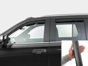 Cadillac Escalade Wind Deflectors - Front + Rear - WeatherTech - Matte Black - `21-`26