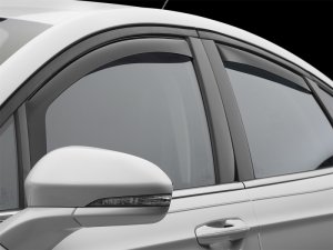 Ford Fusion Wind Deflectors - Front + Rear - WeatherTech - Dark Smoke - `13-`27