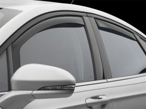 Ford Fusion Wind Deflectors - Front + Rear - WeatherTech - Dark Smoke - `13-`27