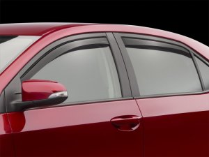 Toyota Corolla Wind Deflectors - Front + Rear - WeatherTech - Side Window Deflector - Dark Smoke - `14-`19