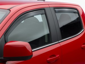 Chevrolet Colorado Wind Deflectors - Front + Rear - WeatherTech - Low Profile - Dark Smoke - `15-`27