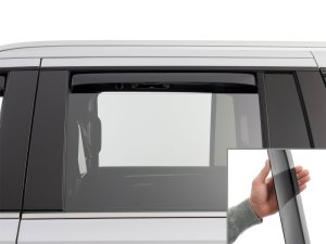 Cadillac Escalade ESV Wind Deflectors - Rear - WeatherTech - Dark Tint - `21-`26 Cadillac Escalade ESV Wind Deflectors - Rear - WeatherTech - Dark Tint - `21-`26