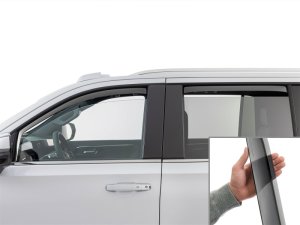 Cadillac Escalade ESV Wind Deflectors - Front + Rear - WeatherTech - Dark Tint - `21-`25 Cadillac Escalade ESV Wind Deflectors - Front + Rear - WeatherTech - Dark Tint - `21-`25
