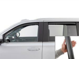 Cadillac Escalade ESV Wind Deflectors - Front + Rear - WeatherTech - Side Window Deflector Set - Matte Black - `21-`26 Cadillac Escalade ESV Wind Deflectors - Front + Rear - WeatherTech - Side Window Deflector Set - Matte Black - `21-`26