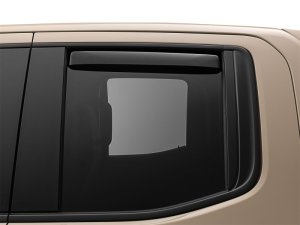 Chevrolet Silverado 1500 Rear Side Window Deflectors - WeatherTech - Dark Smoke - `19-`27
