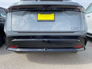Nissan Ariya BumperTopper - Rear - WeatherTech - Black - 2023+