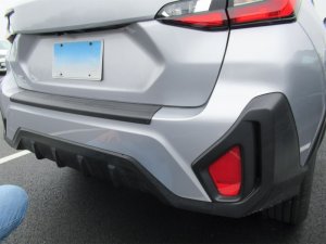 Subaru XV Crosstrek Bumper Topper - Rear - WeatherTech - Black - `24-`27
